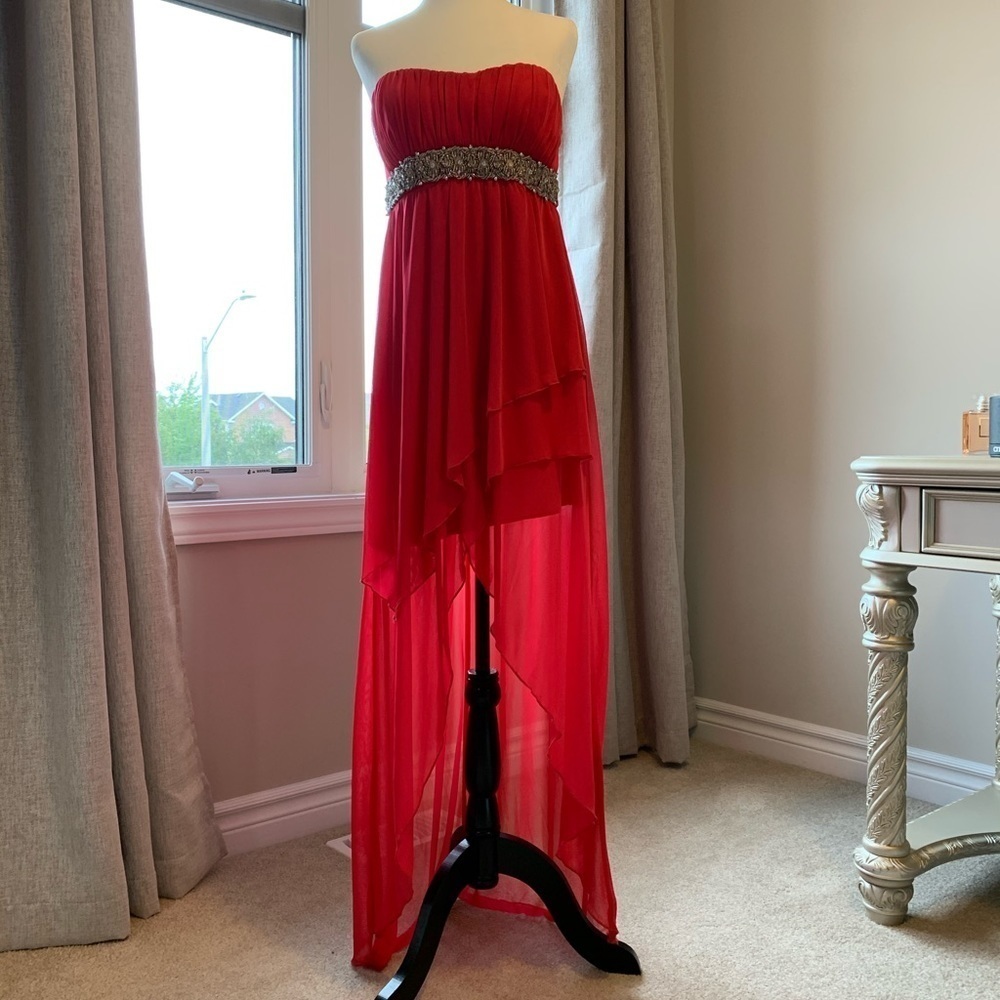 NWOT High Low Hot Pink Dress